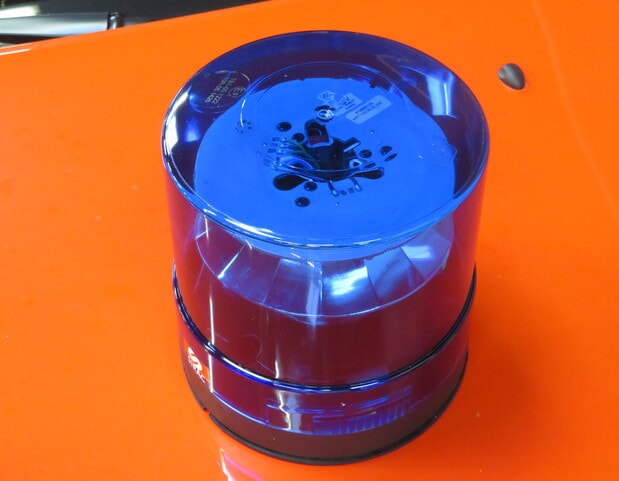 Gyrophare LED simple bleu fixation magnétique